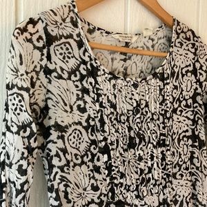 Denim and Supply Black and White Blouse